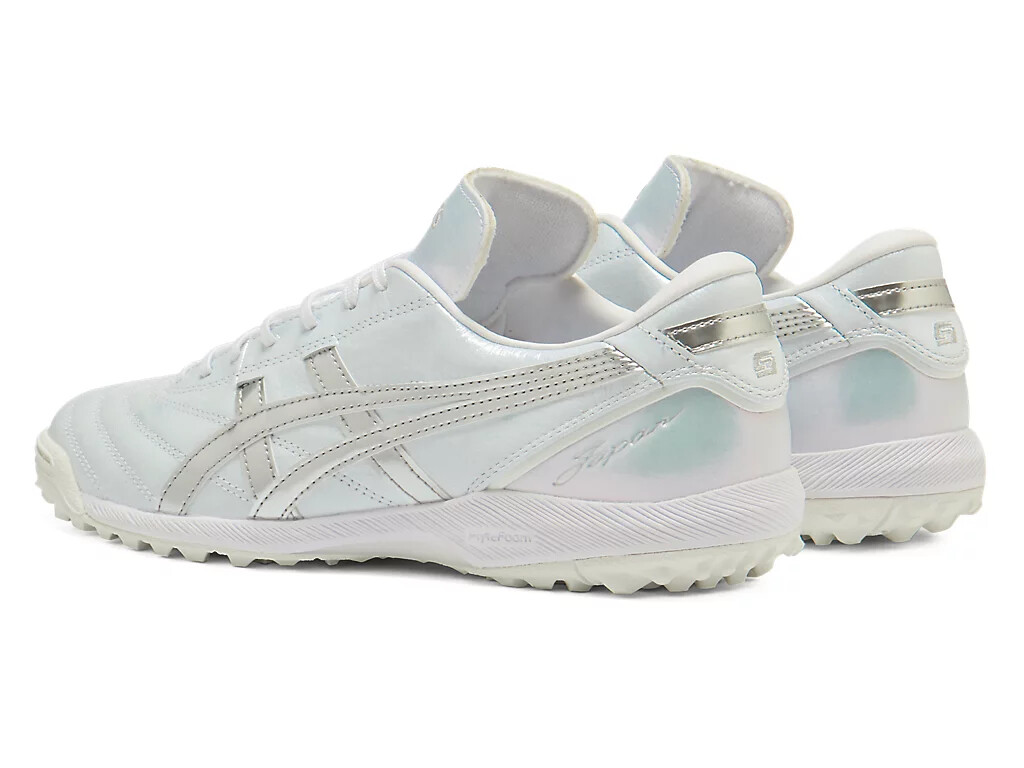 ASICS Soccer Shoes C3 FF TF White/Pure Silver kangaroo ASICS Soccer Shoes C3 FF TF White/Pure Silver kangaroo
