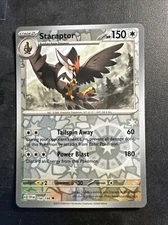2023 Pokémon Scarlet Violet Reverse Holographic Holo Foil Staraptor 150 /198