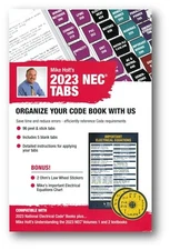 2023 Mike Holt's NEC Tabs (Color Coded) with 2 Ohm's Law Stickers Pamphlet
