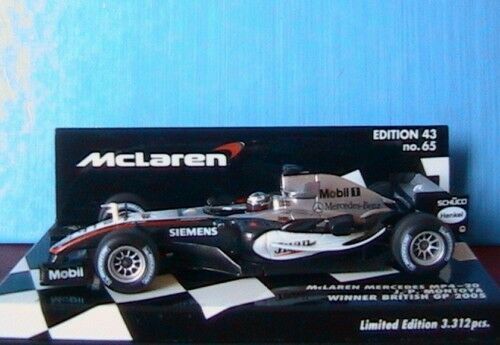 Maquette Minichamps 1/18 McLaren Mercedes MP4-20 De Juan Pablo Montoya – F1 2005
