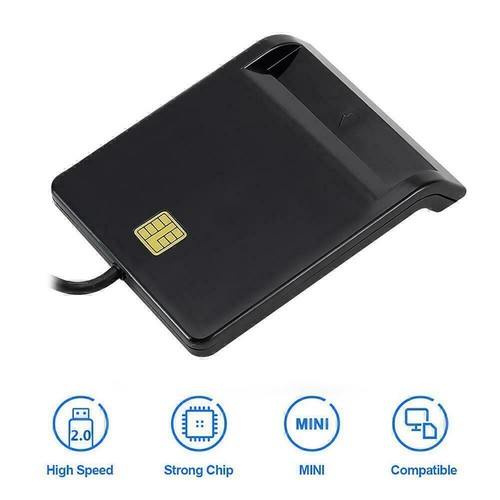 USB-2.0 Chipkartenleser SIM Kartenleser Personalausweis Lesegeraet ATM/IC Reader - Bild 8 von 12