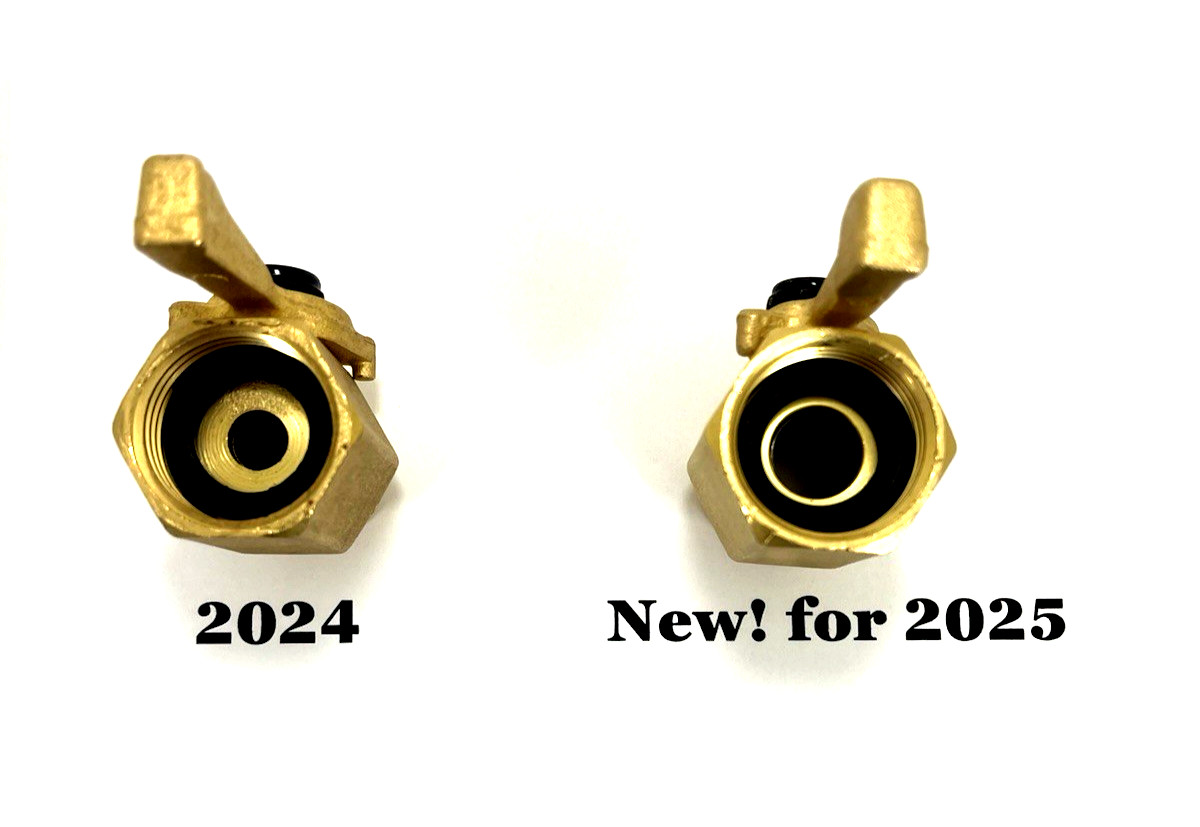 BIG UPGRADE FOR 2025! Brass Garden Hose Shutoff Valve HD Commercial Quality!