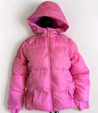 Sz XXL-18 Swiss Tech Girls Pink Puffer Coat Jacket Fleece Polyester Lined EUC
