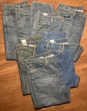 Lot of 7 Levi's 550 Relaxed Fit  Waterless Jeans Blue Men's 44 X 27 ALTERED