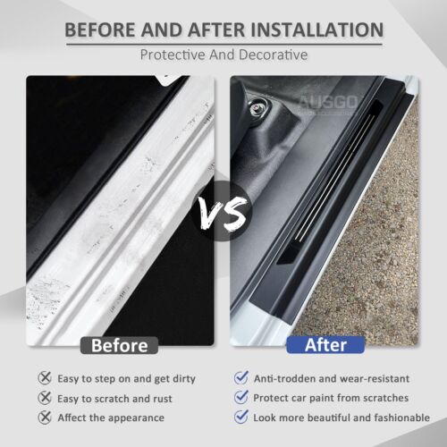 AUSGO Scuff Plate Door Sill Protector For ISUZU D-MAX Dual 2020-Onwards - Picture 5 of 11