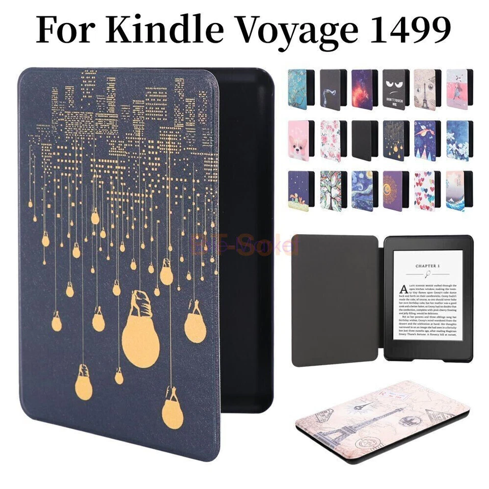 Smart Sleep/Wake PU Leather Case Shockproof Cover For Amazon Kindle Voyage 6inch - Image 2 of 4