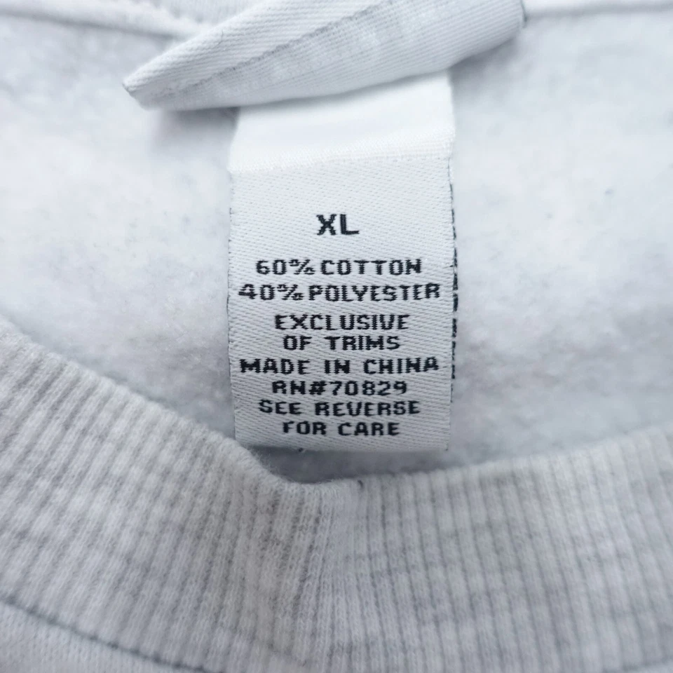 rue21 Sudadera Mujer XL Blanca Illinois Chicago Algodón Cuello Redondo Manga Larga Foto 3 de 4