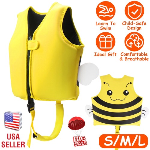 Kids Swim Vest Toddler Learn to Swim Floatation Jackets Training Vest Boys Girls - Picture 16 of 26