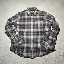 Hugo Boss Shirt Mens XL Plaid Long Sleeve Button Up Cotton Preppy Pocket