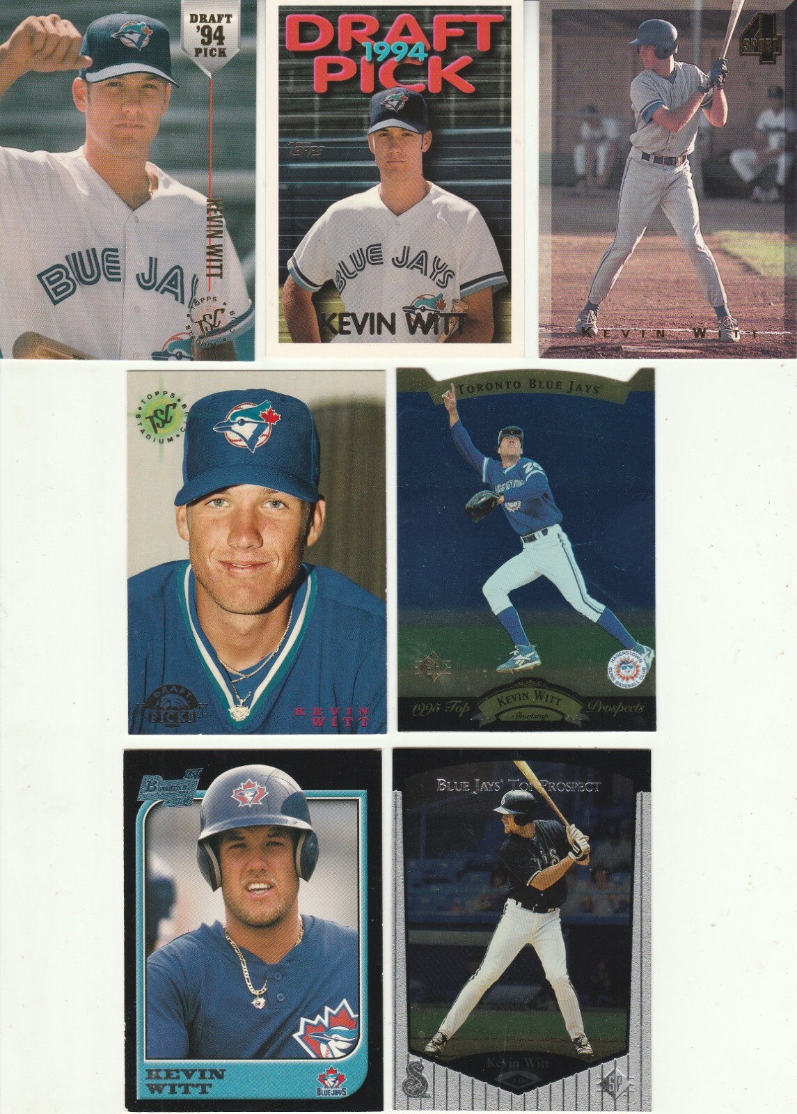 20 different KEVIN WITT cards lot RC 1994 - 2000 all Blue Jays | eBay