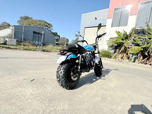MB200X TrailMaster Hurricane Mini Bike Coleman Full sized REC-REG E-start BLUE - Picture 8 of 20