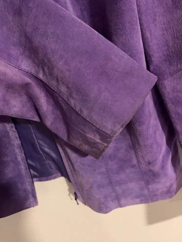 Women's 8 Revue Purple Suede Jacket - Picture 8 of 12