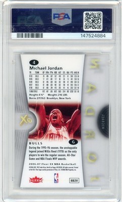 2006-07 Fleer EX #4 Michael Jordan PSA 8 | eBay