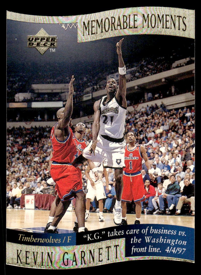 1997-98 Collector's Choice #5 Kevin Garnett Memorable Moments