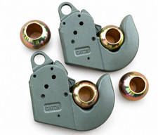 2er Set Unterlenker Fanghaken Schnellkuppler Kat.2s bis 66 KW / 90 PS + 4 Kugeln