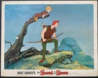SWORD IN THE STONE  Disney cartoon of King Arthur & Merlin org  lobby card 6882