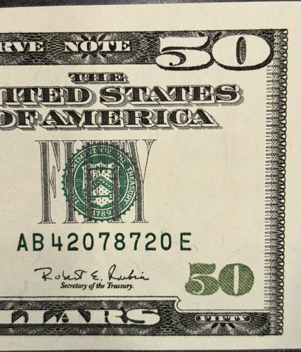 $50 Dollar Bill 1996 Series. Crisp Uncirculated Condition. Must See! - Picture 6 of 7