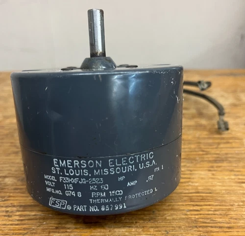 Emerson F33HXF JG-2523 G74 8 115V HZ 60 AMP .67 RPM 1500 P/N 857991