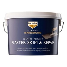 Bartoline 1876 Ready Mixed Plaster Skim Repair Smooth Finish White Interior 2.5L