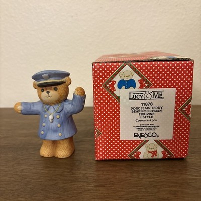 Lucy & Me Traffic Cop Policeman Bear Directing Traffic Lucy Rigg ENESCO 1984