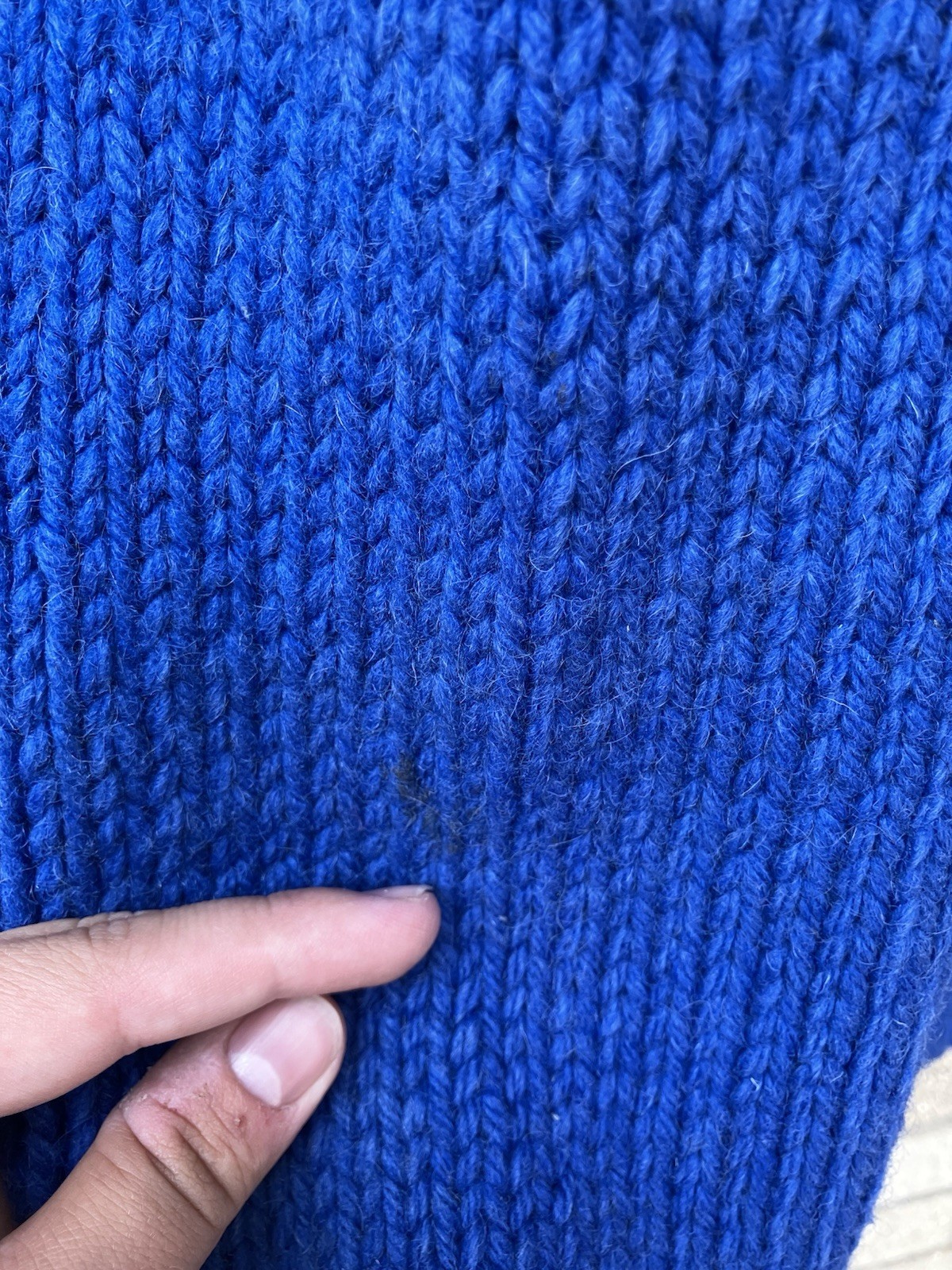 Vintage 1950s/60s Cowichan Zip Front Fish Sweater Blue- Size Large Mary Maxim