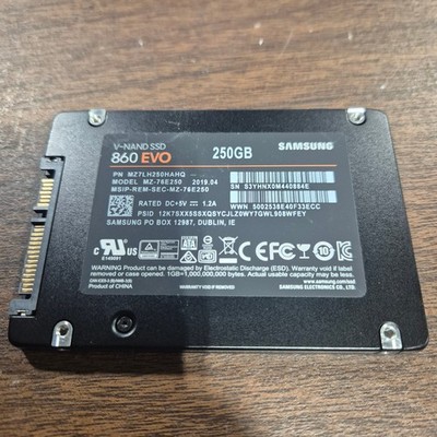 GENUINE SAMSUNG 250GB 2.5'' SATA SSD 7MM SOLID STATE DRIVE MZ7LH250HAHQ