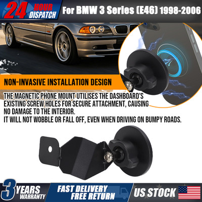 Magnetic Car Phone Mount Holder For BMW E46 3 Series M3 1998-2006 Dashboard 2005