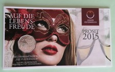 5 Euro Commemorative Coin, Austria, Silver, New Year Coin, The Bat, 2015