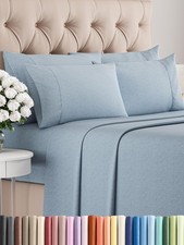 Cal King Sheet Set 6 Piece - Bed Sheets California King Size - Soft Hotel Lux...