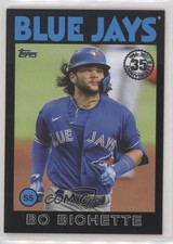 2021 Topps 1986 Baseball 35th Anniversary Black 185/299 Bo Bichette #86B-55 0wg4