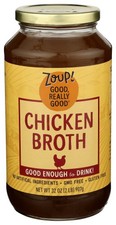 Zoup Good Really Chicken Broth 32 Oz Pack of 6 