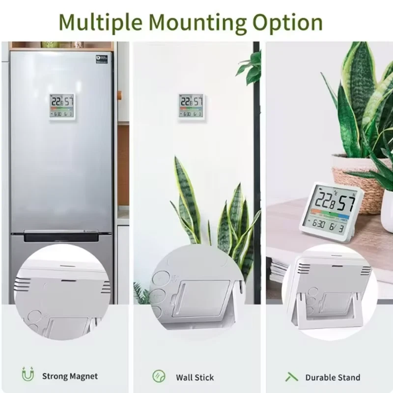 Misuratore Digitale Umidità e Temperatura Casa LCD Termometro Igrometro - Immagine 4 di 4