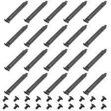PCI Slot Cover Dust Filter, 20Pcs Blanking Plate Expansion Blank Plate Black