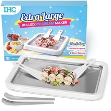 Intelligent Home Choice Rolled Ice Cream Maker Kit for Extra Large, White