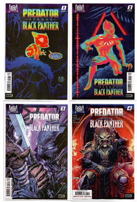Predator vs Black Panther #3 4 MAIN Cover A #1 Skottie #2 B VARIANT Set LOT 2024
