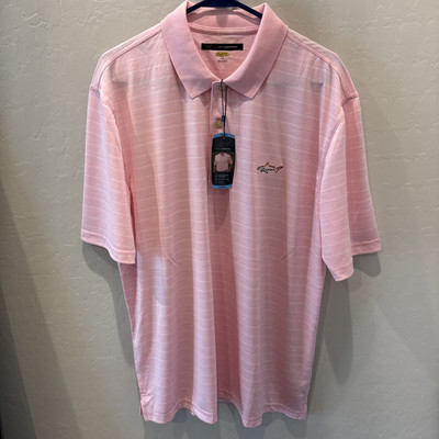 Greg Norman Play Dry Polo - Pink , Large Golf Shirt NWT
