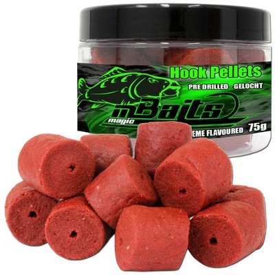 Magic Baits Hook Pellets Red Garlic Halibut Pellets 20mm