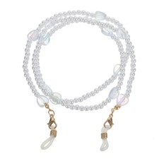 Beads Eyeglass Chain Pearl Glasses Strap Retainer Chain AB Color Heart
