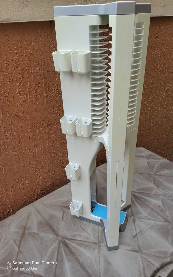 Suporte organizador torre de jogos Nintendo Wii rack de armazenamento comporta 16 jogos e controle - Imagem 3 de 4