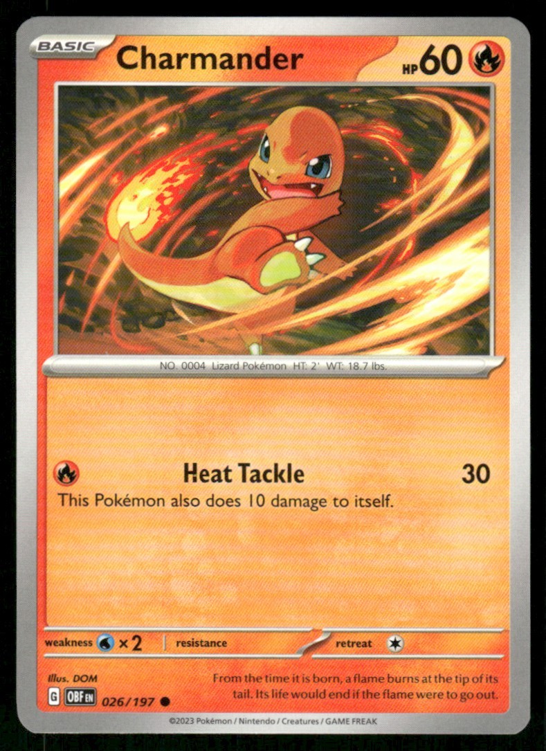 2023 Scarlet & Violet Series - Obsidian Flames Charmander Common #26
