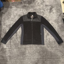 AW2014 Prada Black Nylon Polar Fleece Zip Sweater