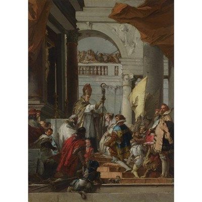 Giovanni Domenico The Marriage of Frederick Barbarossa 40x50 Inch Rolled Canvas