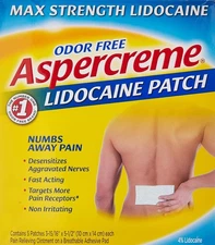 Aspercreme Max Strength Lidocaine Pain Relief Patch (5 Count)