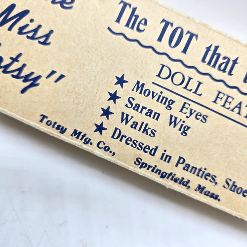 Vtg 1950s Little Miss Totsy RARE Ginny Clone 8" Made USA Original Box Clothes - Picture 7 of 16
