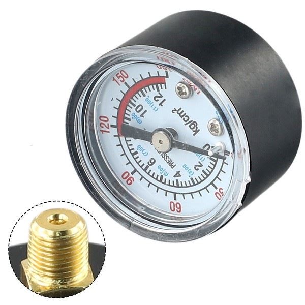 Eurowagens Manometer Schwerlast Luftkompressor 0-180 PSI 0-12Bar-image
