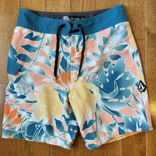 VOLCOM Mod-Tech Boys Bathing Suit, Swim Trunks, Board Shorts Size 26, M/L, 10/12