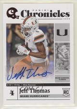 2020 Panini Chronicles Draft Picks Signatures Red Jeff Thomas #14 Auto 01su