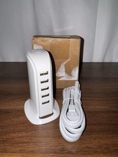 New 5-Port USB Desktop Charging Station Hub Wall Charger for iPhone Android