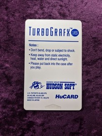 Jackie Chan's Action Kung Fu Turbo Grafx 16 Cartridge Only