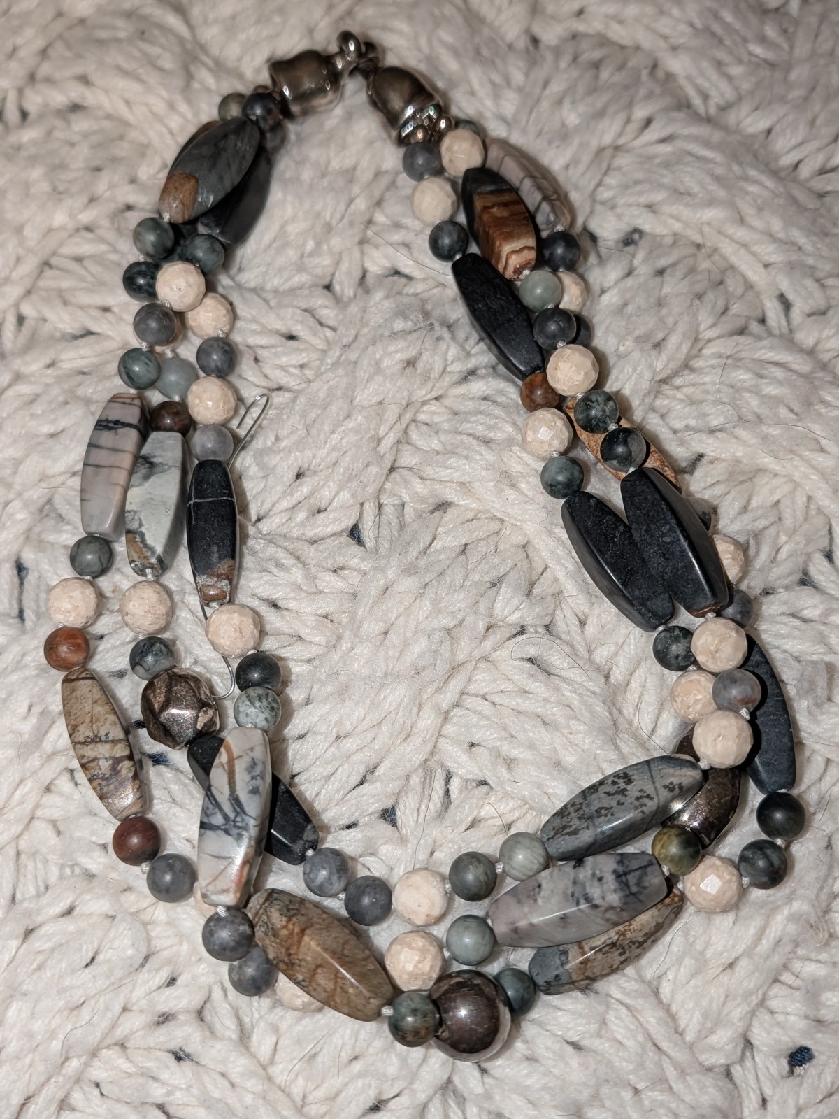 SIMON SEBBAG Multi-Strand Statement Piece - Jaspe… - image 7